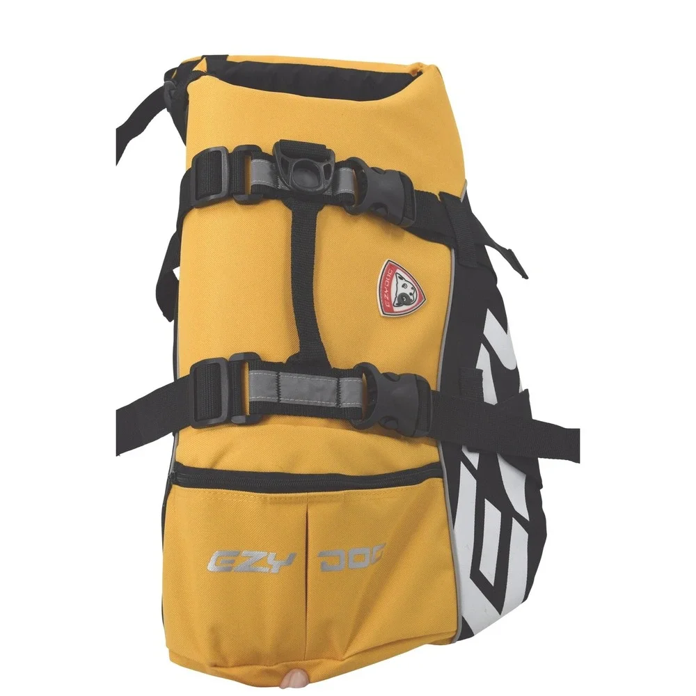 EzyDog DFD Dog Flotation‎ Device Life Jacket Yellow Large Adjustable Safety Vest